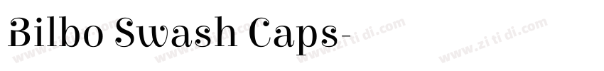 Bilbo Swash Caps字体转换